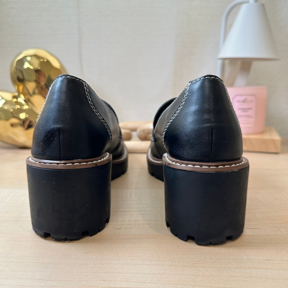 Blundlo‎ Black Platform Loafers, Size 8M - Picture 3 of 7